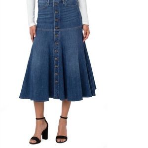 Liverpool High-Rise Denim Skirt NWT 6/28
